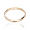 Bague alliance ATELIER P. en or jaune 18 carats feuilleté pour femme 2 mm