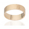 Bague alliance ATELIER P. en or jaune 18 carats martelé pour femme - 6 mm