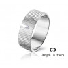 Bague alliance Angeli Di Bosca en or blanc 18 carats et diamant 0,010 carat