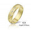 Bague alliance Angeli Di Bosca en or 18 carats et diamants 0,03 carat