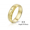 Bague alliance Angeli Di Bosca en or 18 carats et diamant - 4,5 mm
