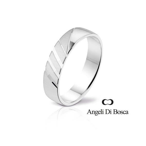 Bague alliance Angeli Di Bosca en or  18 carats de diamètre 5 mm