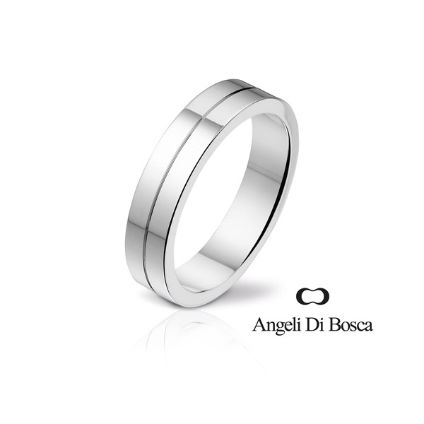 Bague alliance Angeli Di Bosca en or  18 carats de diamètre 5 mm