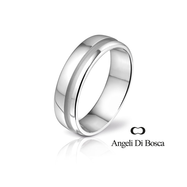 Bague alliance Angeli Di Bosca en or  18 carats de diamètre 6 mm