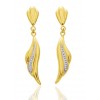 Boucles d'oreilles
en or jaune 18 carats rhodium pour femme