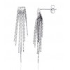 Pendants dégradés en or blanc 18 carats pour femme