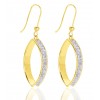 Pendants en or jaune 18 carats et glitter pour femme