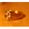 Chevalière ovale en or 18 carats  personnalisable  pour femme