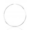 boucles d'oreilles créoles en or blanc 18 carats pour femmes