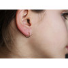 boucles d'oreilles enfant or jaune 18 carats créoles 12 mm