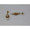 Boucles d'oreilles or jaune 18 carats "Belle Epoque", perles et camée