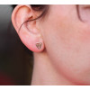 Boucles d'oreilles or jaune 18 carats "Belle Epoque" filigrane triangle