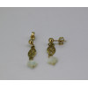 Boucles d'oreilles or jaune 18 carats "Belle Epoque" avec trèfle en nacre