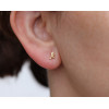 Boucles d'oreilles or jaune 18 carats personnalisée