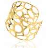 Bracelet manchette en or jaune 18 carats pour femmes