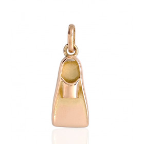 Pendentif or 18 carats "palme de plongée"