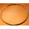 Bracelet femme or jaune 18 carats maille palmier 18 cm