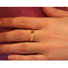 Chevaliere or 750/1000 personnalisable ovale pour femme