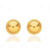 Boucles d'oreilles boules 8 mm 
 en or jaune 18 carats pour femme