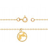 Chaine de cheville en or jaune 18 carats pour femmes "Guadeloupe"