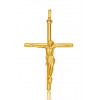 Pendentif croix et Christ or 18 carats 35 X 25 mm