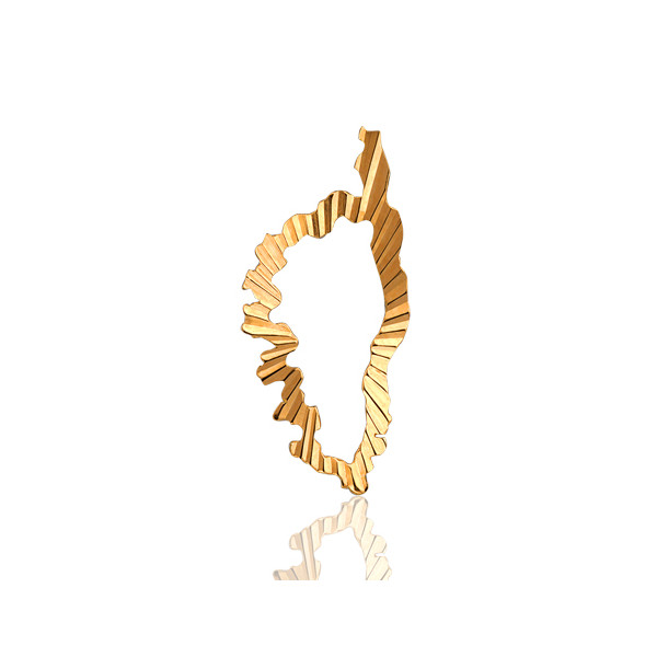 Pendentif en or 18 carats en entourage "Corse"