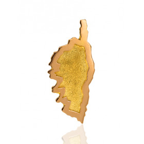Pendentif en or 18 carats sur plaque découpée "Corse"
