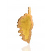 Pendentif en or 18 carats sur plaque découpée "Corse"