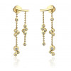 Boucles d'oreilles Garden Party en or jaune 18 carats et diamants
