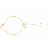 Chaine de main or jaune 18 carats et diamant "papillon"