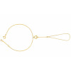 Chaine de main or jaune 18 carats "cœur"