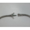 Bracelet ajustable or blanc 18 carats et diamant 0,31 carat - 18 cm