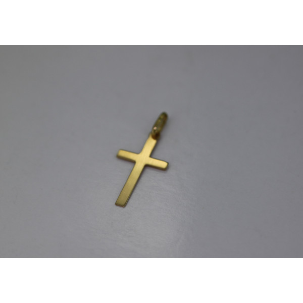 Pendentif croix or 18 carats 22 X 13 mm