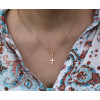 Pendentif croix or 18 carats 11 X 0,70 mm