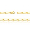 chaine or jaune 18 carats maille cheval pour femmes