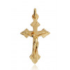 Pendentif croix et Christ or 18 carats 24 X 13 mm