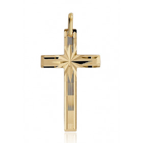 Pendentif croix en or 18 carats de dimensions 28 x 17 mm