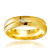 Bague alliance Breuning en or jaune 18 carats et diamant 0,030 carat