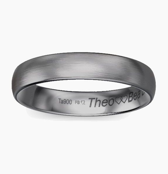 Alliance de mariage en tantale